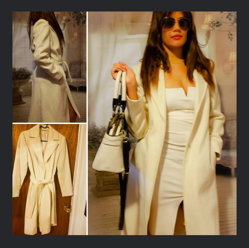 Calving Klein trench coat